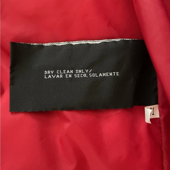 Worthington Womens Down Winter Heavy Coat Parka Faux Fur Trim Hood Red Sz 2X - Picture 16 of 16